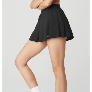 Aloyoga Varsity tennis skirt black NWOT size S